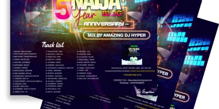 OYINBO NAIJA PROMOTION 5 YEARS ANNIVERSARY MIX HOSTED BY AMAZING DJ HYPER